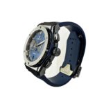 Hublot Fusion Classic Chronograph Ceramic With Blue Rubber Watch Blue Index Dial Replica