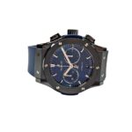 Hublot Fusion Classic Chronograph Ceramic With Blue Rubber Watch Blue Index Dial Replica