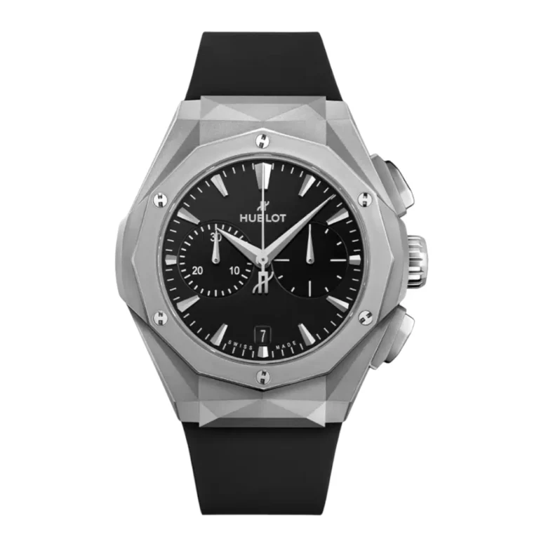 Hublot Fusion Classic Chronograph Orlinski Titanium with Black Rubber Watch Replica