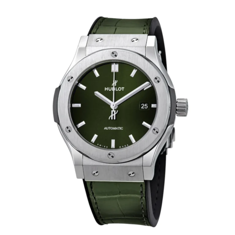 Hublot Fusion Classic Titanium Rubber Strap with Alligator Leather Top Watch Replica