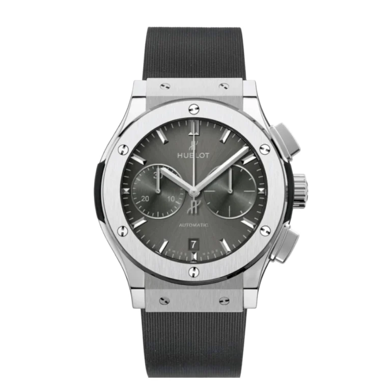 Hublot Fusion Classic Titanium with Grey Rubber Watch Grey Dial Replica