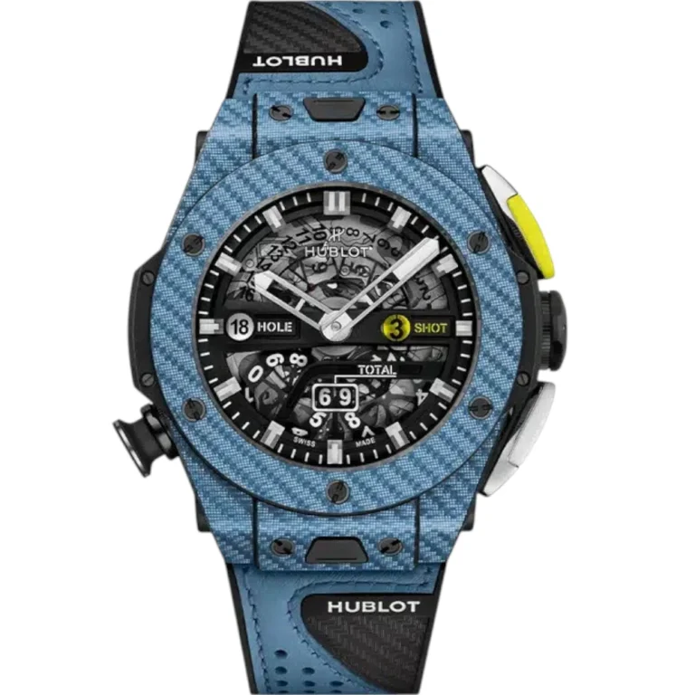 Hublot Big Bang Unico Golf Sky Blue 45mm Blue Carbon Fiber Automatic Watch Replica