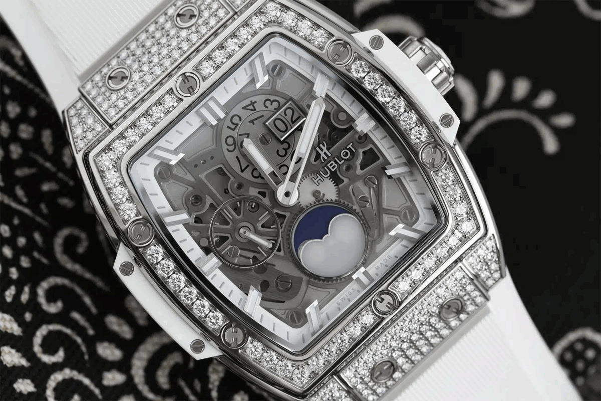 Hublot Spirit of Big Bang Moonphase Factory Diamond Watch Replica
