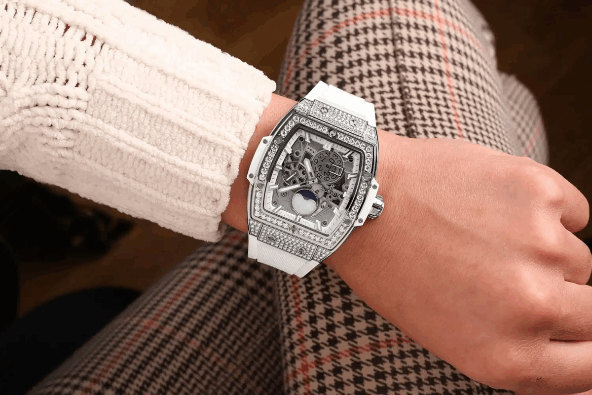 Hublot Spirit of Big Bang Moonphase Factory Diamond Watch Replica