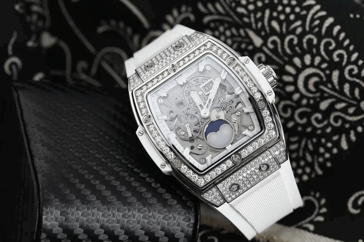 Hublot Spirit of Big Bang Moonphase Factory Diamond Watch Replica