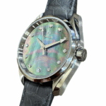 Omega Seamaster Aqua Terra Stainless Steel with Black Leather Watch Replica