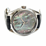 Omega Seamaster Aqua Terra Stainless Steel with Black Leather Watch Replica