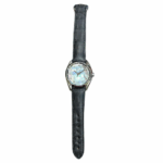 Omega Seamaster Aqua Terra Stainless Steel with Black Leather Watch Replica