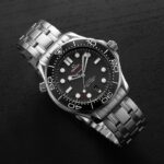 Omega Seamaster Diver 300 Co-Axial Mens Stainless Steel Black Dial Diver Watch Replica