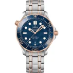 Omega Seamaster Diver 300 Co-Axial Stainless Steel Men's Blue Watch Replica
