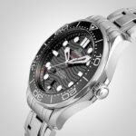 Omega Seamaster Diver 300 Co-Axial Mens Stainless Steel Black Dial Diver Watch Replica