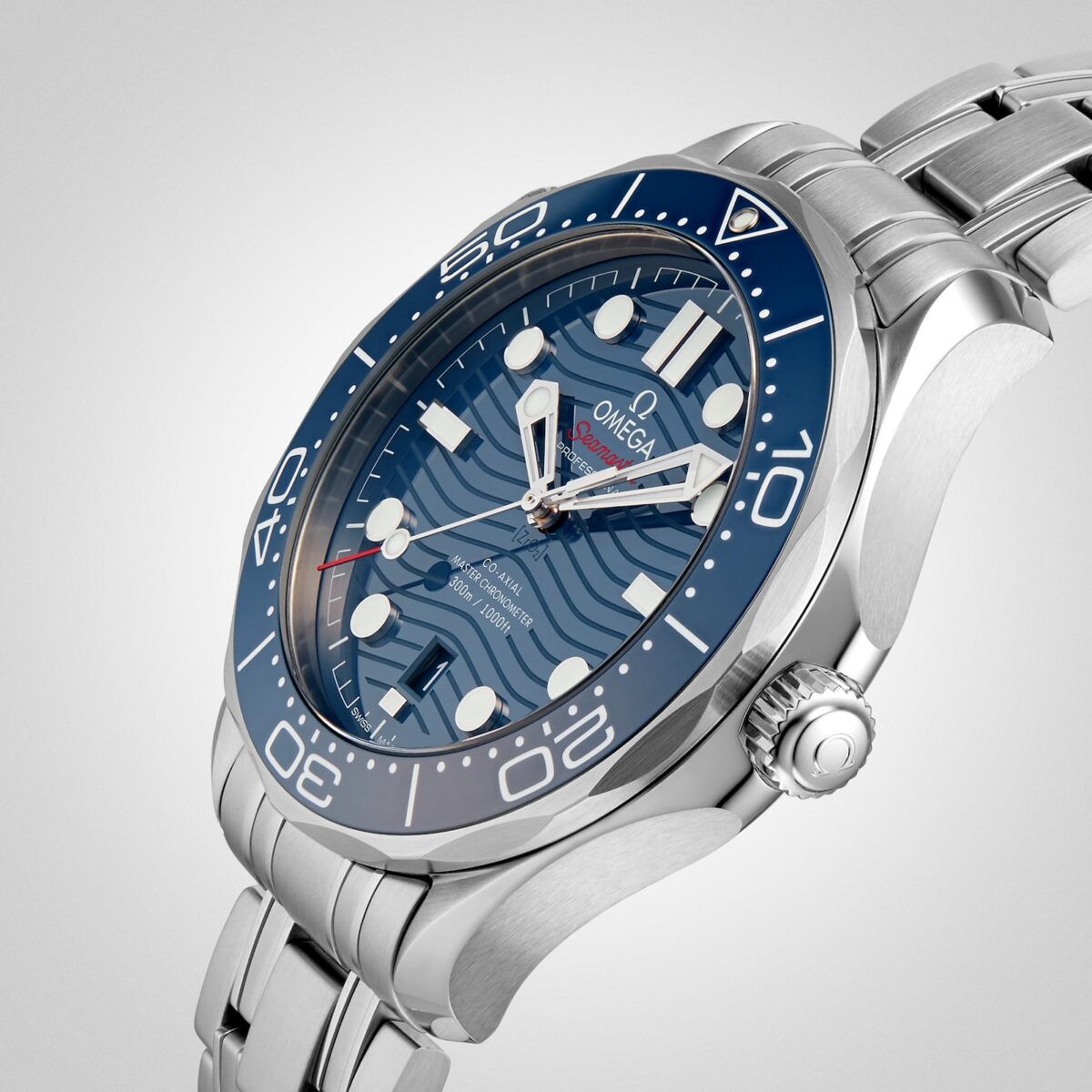 Omega Seamaster Diver 300 Co-Axial Mens Stainless steel & Blue Dial Watch Replica