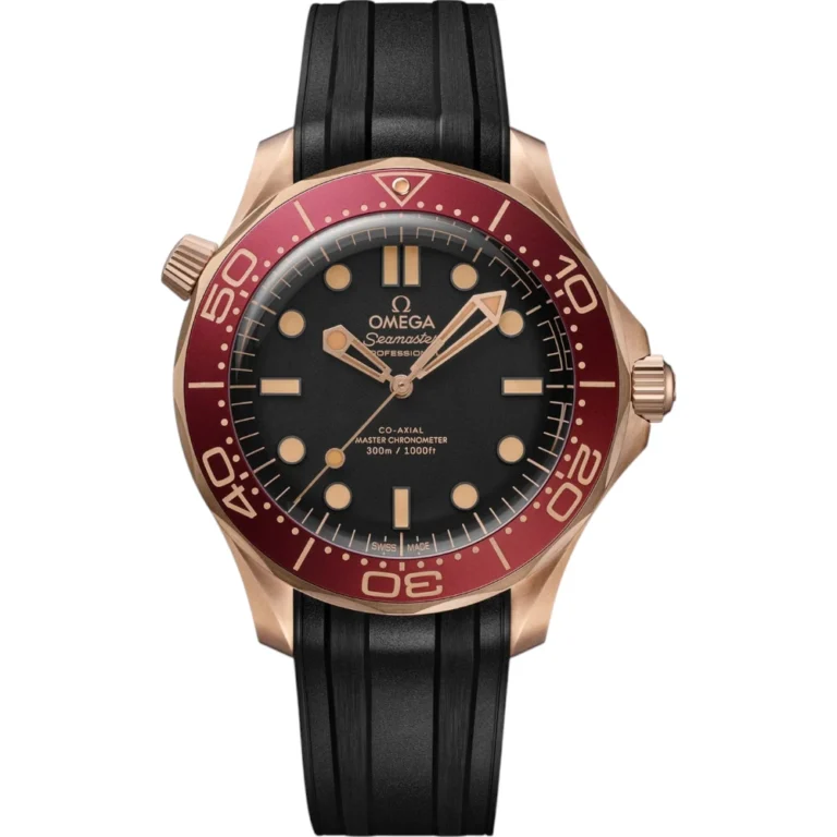 Omega Seamaster Diver 300M 42mm Mens Watch Black Rubber Strap Replica