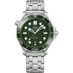 Omega Seamaster Diver 300m Co-Axial Master Chronometer 42mm Men's Watch Green Replica