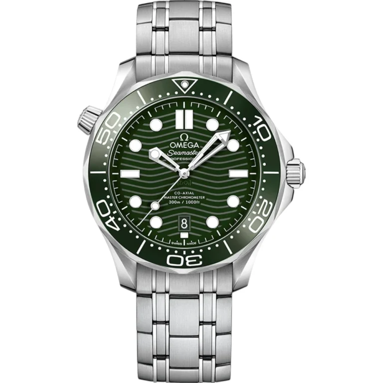 Omega Seamaster Diver 300m Co-Axial Master Chronometer 42mm Mens Watch Green Replica