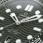 Omega Seamaster Diver 300m Co-Axial Master Chronometer 42mm Rubber Strap Men's Watch Green Replica