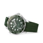 Omega Seamaster Diver 300m Co-Axial Master Chronometer 42mm Rubber Strap Men's Watch Green Replica
