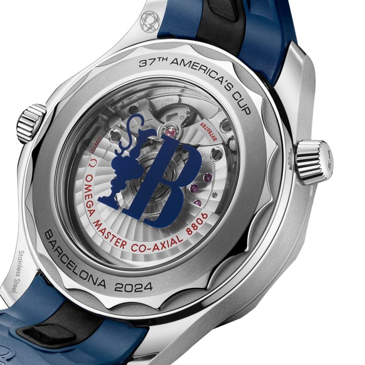 Omega Seamaster Diver Americas Cup 300m 42mm Mens Watch White Rubber Strap Replica