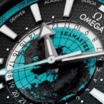 Omega Seamaster Planet Ocean 600M 45.5 mm Mens Watch Black Ceramic on Rubber Strap Blue Replica