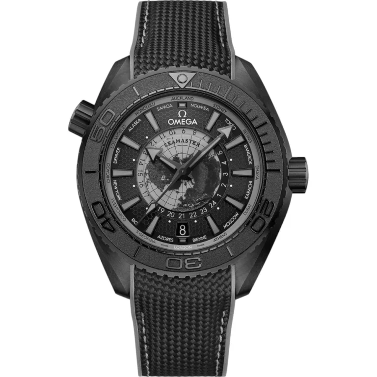 Omega Seamaster Planet Ocean 600M 45.5 mm Mens Watch Black Ceramic on Rubber Strap Replica