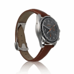 Omega Speedmaster Chronograph Stainless Steel with Brown Leather Watch Replica
