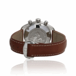 Omega Speedmaster Chronograph Stainless Steel with Brown Leather Watch Replica
