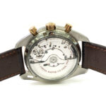Omega Speedmaster Moon Phase Chronograph Stainless Steel With Brown Leather Watch Replica