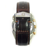 Omega Speedmaster Moon Phase Chronograph Stainless Steel With Brown Leather Watch Replica