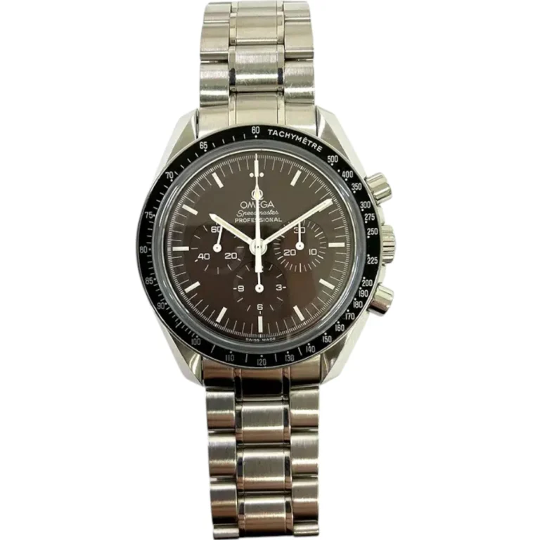 Omega Speedmaster Chronograph Stainless Steel Watch Black Dial Replica