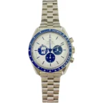 Omega Speedmaster Moon Phase Chronograph Stainless Steel With Brown Leather Watch Replica