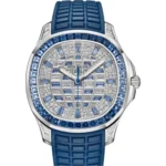Patek Philippe Aquanaut Diamond Blue Sapphire Dial Watch Replica