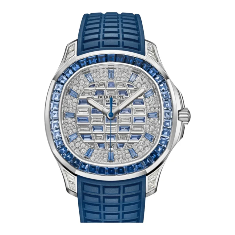 Patek Philippe Aquanaut Diamond Blue Sapphire Dial Watch Replica