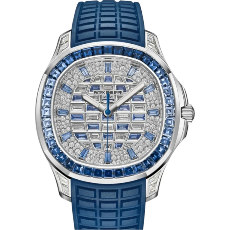 Patek Philippe Aquanaut Diamond Blue Sapphire Dial Watch Replica