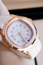 Patek Philippe Aquanaut Luce Automatic Rose Gold White Dial Watch Replica