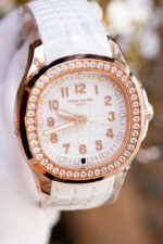 Patek Philippe Aquanaut Luce Automatic Rose Gold White Dial Watch Replica