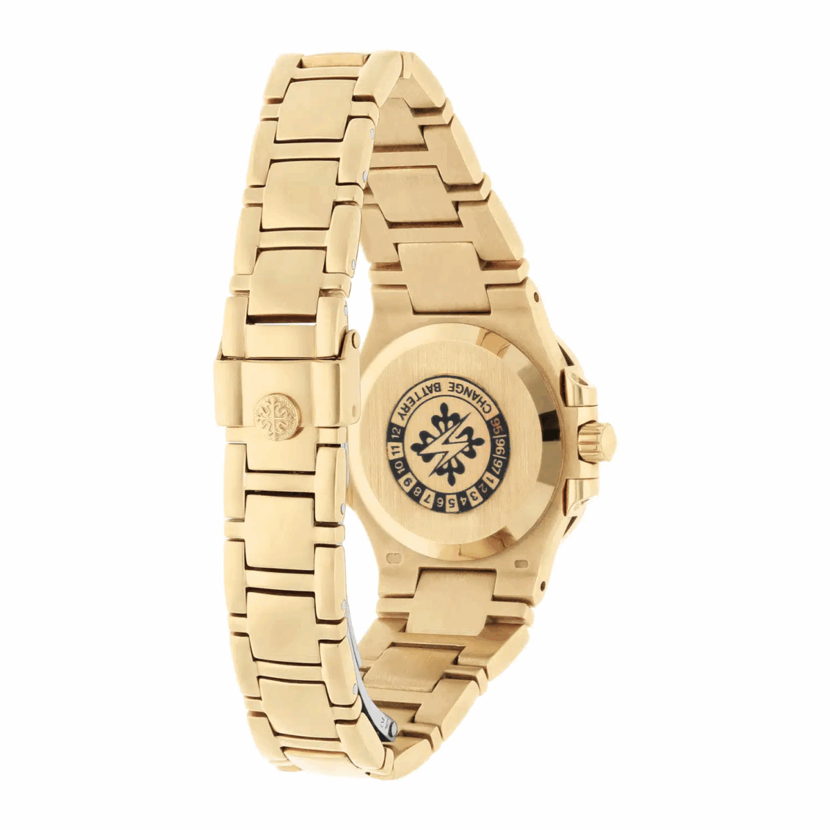 Patek Philippe Nautilus 18K Yellow Gold and Diamonds 28mm Quartz Watch Replica
