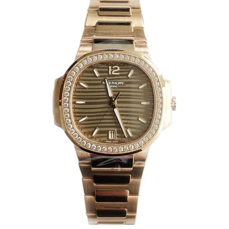 Patek Philippe Nautilus 35.2mm Rose Gold Watch MINT Replica