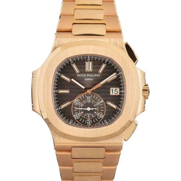Patek Philippe Nautilus Chronograph Date Rose Gold Replica