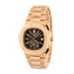 Patek Philippe Nautilus Flyback Chronograph 18k Rose Gold Replica