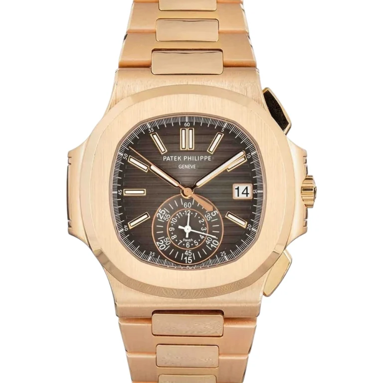 Patek Philippe Nautilus Flyback Chronograph 18k Rose Gold Replica