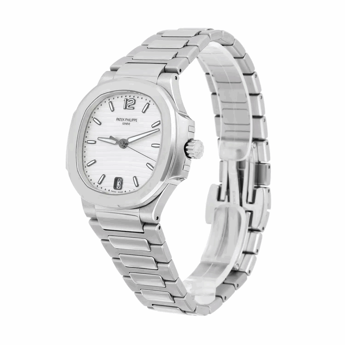 Patek Philippe Nautilus Ladies Stainless Steel Watch Complete Replica