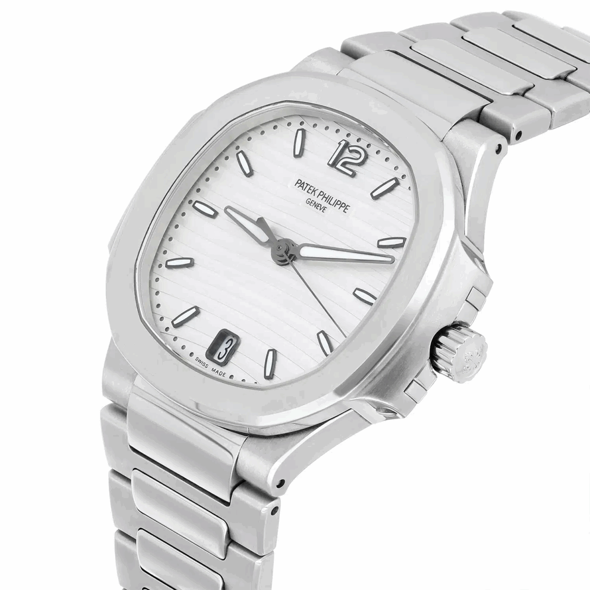 Patek Philippe Nautilus Ladies Stainless Steel Watch Complete Replica