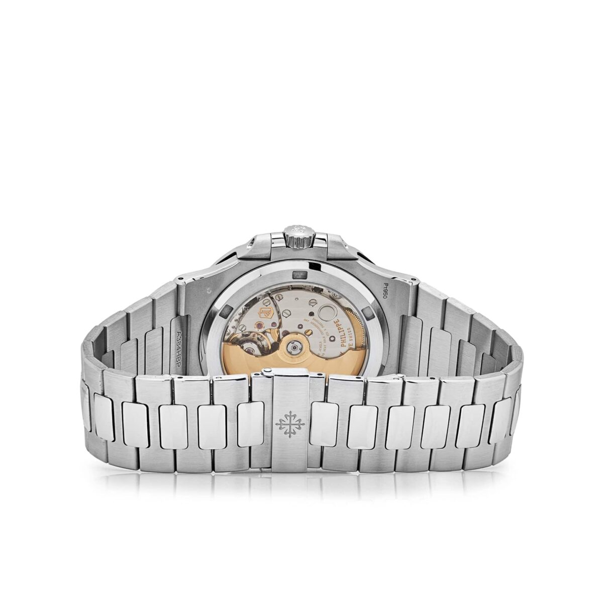 Patek Philippe Nautilus Platinum Blue Sapphire Replica
