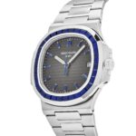 Patek Philippe Nautilus Platinum Blue Sapphire Replica