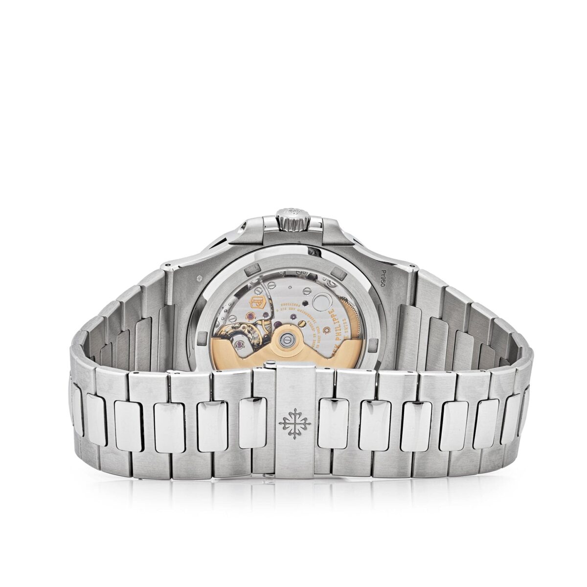 Patek Philippe Nautilus Platinum Grey Dial Diamond Bezel Replica