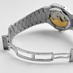 Patek Philippe Nautilus Platinum White Dial Ruby Bezel Replica