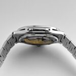 Patek Philippe Nautilus Platinum White Dial Ruby Bezel Replica
