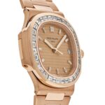 Patek Philippe Nautilus Rose Gold Diamond Bezel Replica