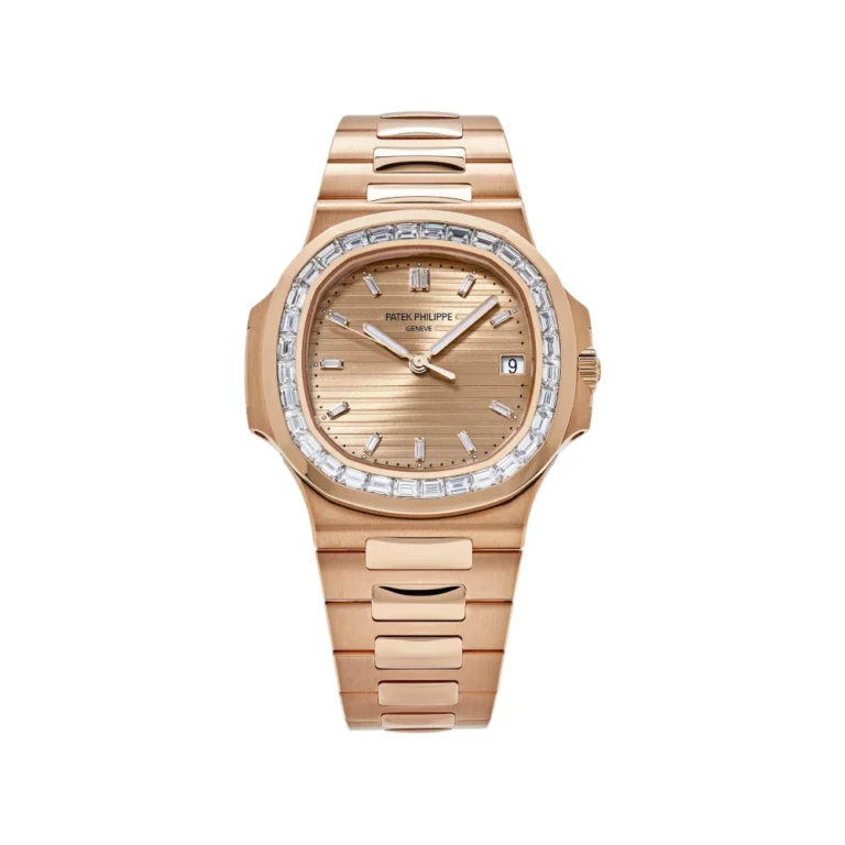 Patek Philippe Nautilus Rose Gold Diamond Bezel Replica