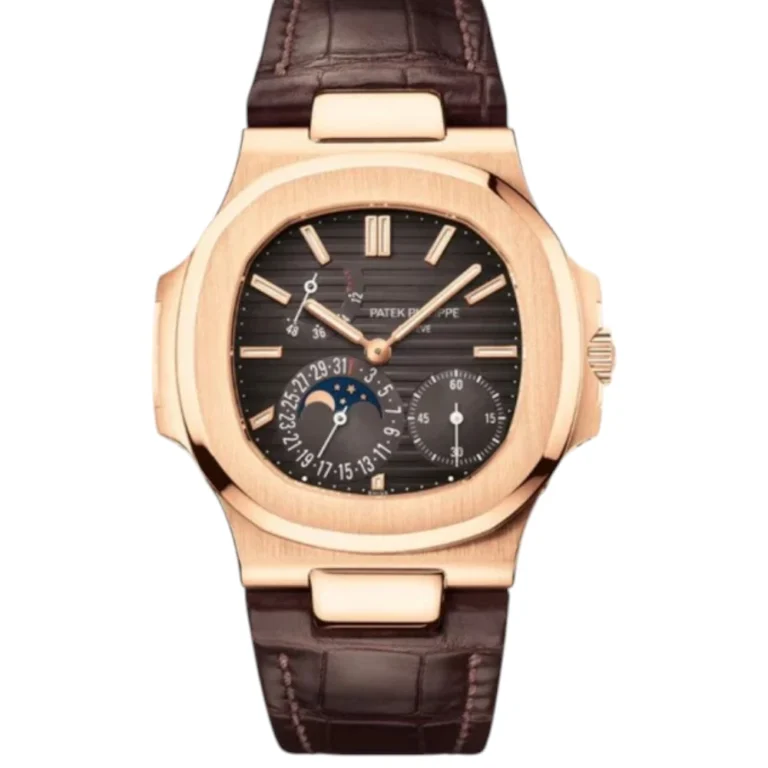 Patek Philippe Nautilus Rose Gold with Brown Dial Watch Replica